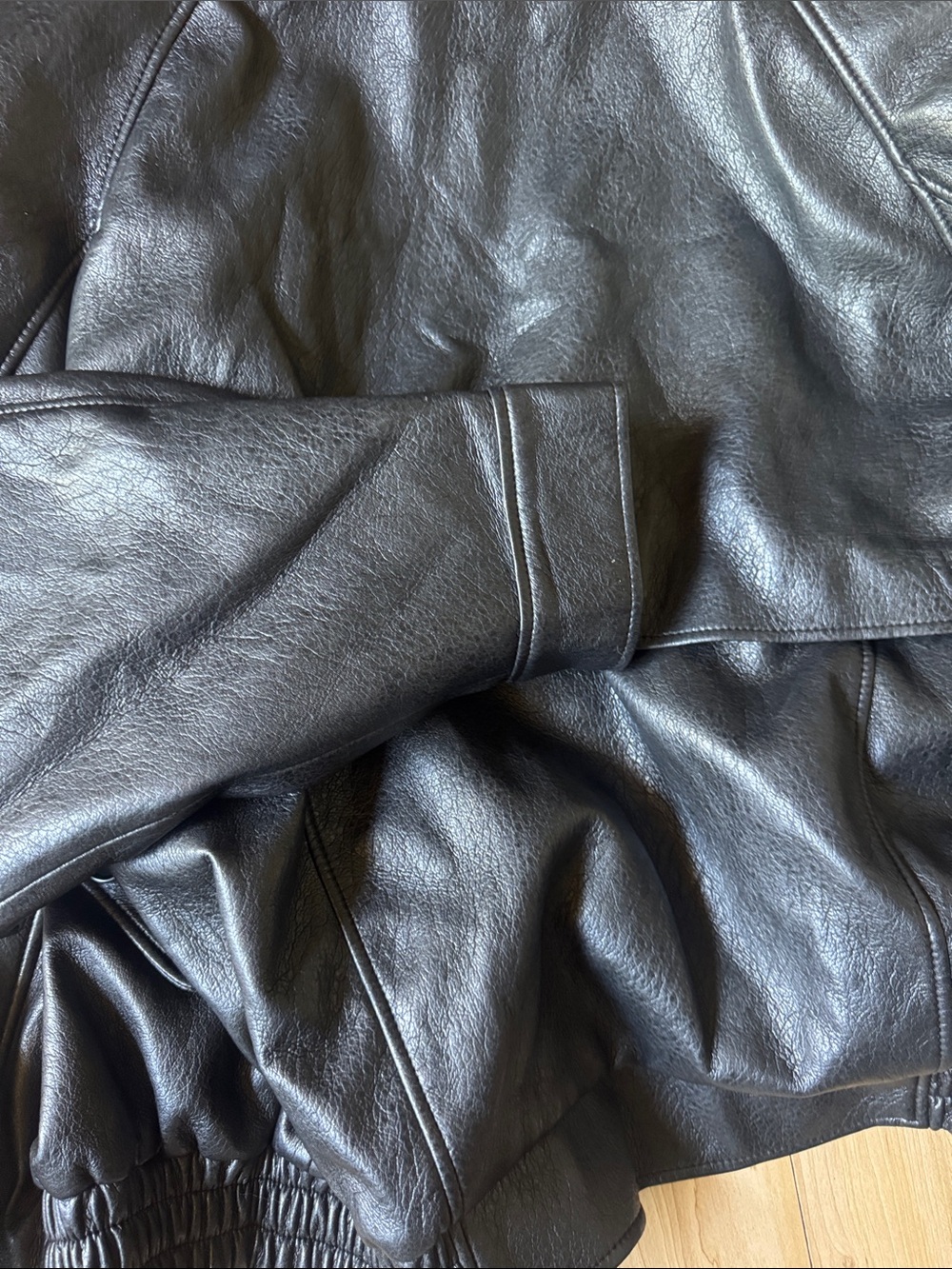 The Frankie Shop Nyland Faux Leather Padded Jacket - Picture 6 of 6